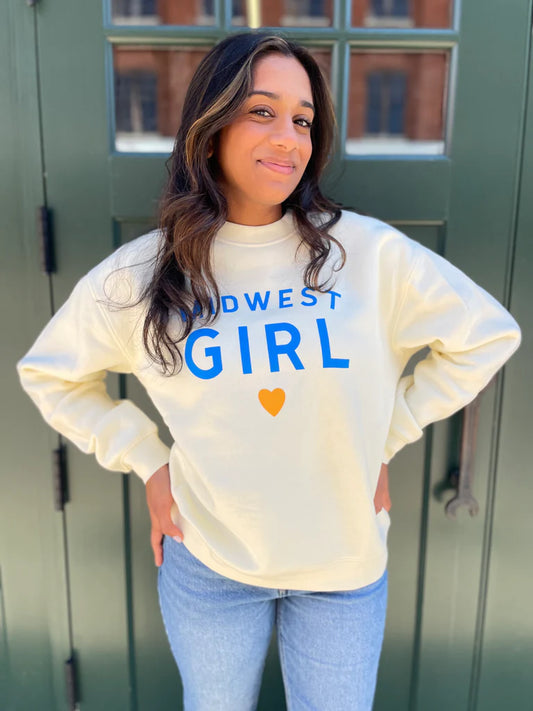 The Midwest Girl Crew in Butter Yellow