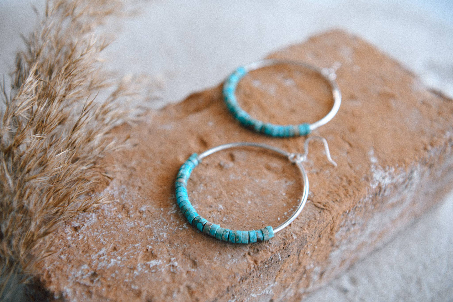 Far Out Sterling Silver and Gemstone Hoops