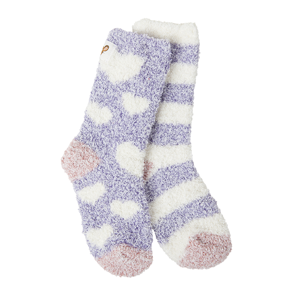 Kids Cozy Crew Heart and Stripe