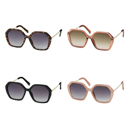 1262-NEW - Jade- O/S Angled Combo Sunglasses