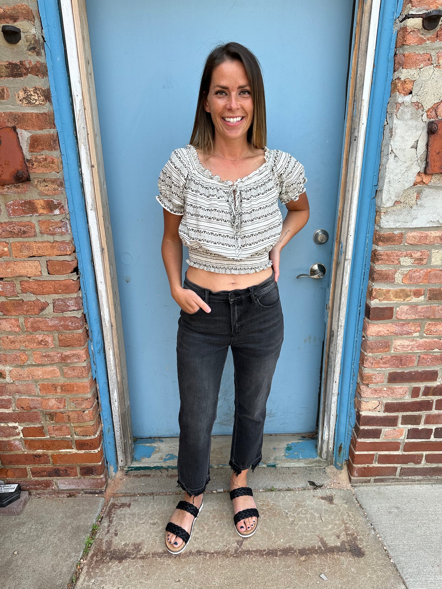 GEO PRINT TOP