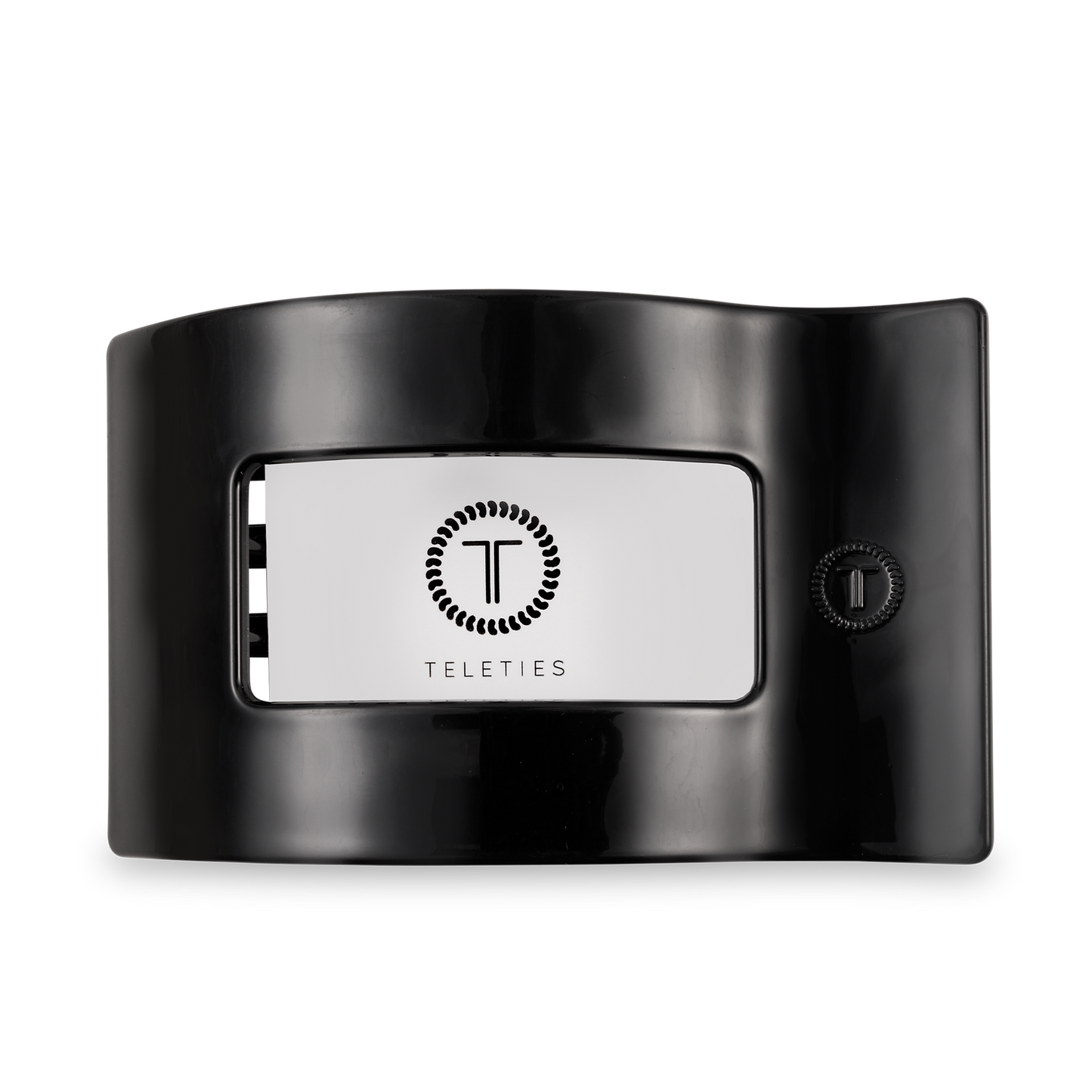 Flat Rectangle Hair Clip | Large | Jet Black