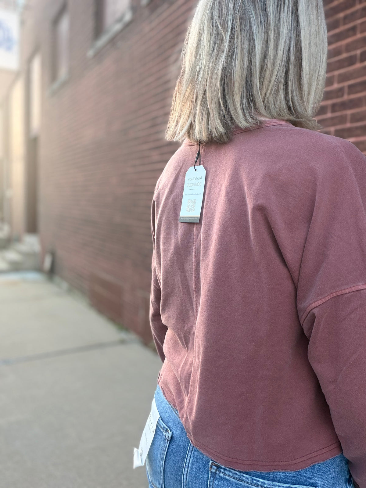 The Callie Split Neck Pullover