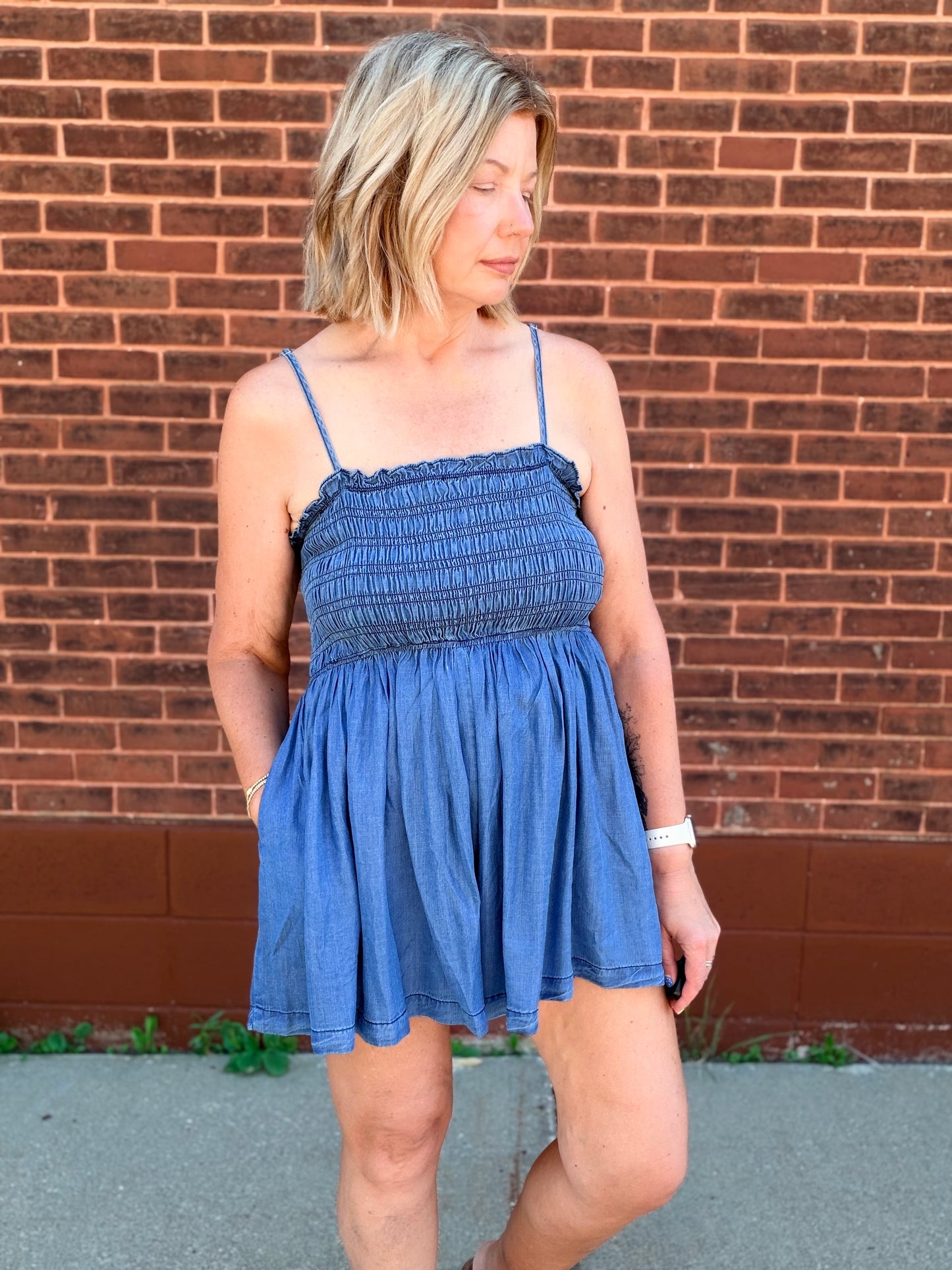 Summer Nights Ruched Romper