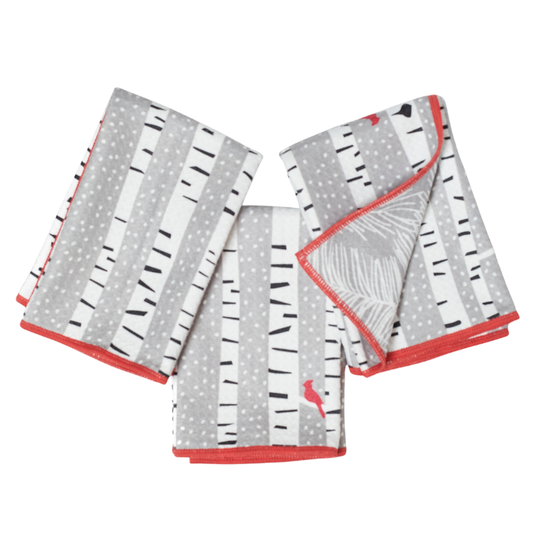 Mighty Mini Towel (Set of 3) Reversible - KN Cardinal