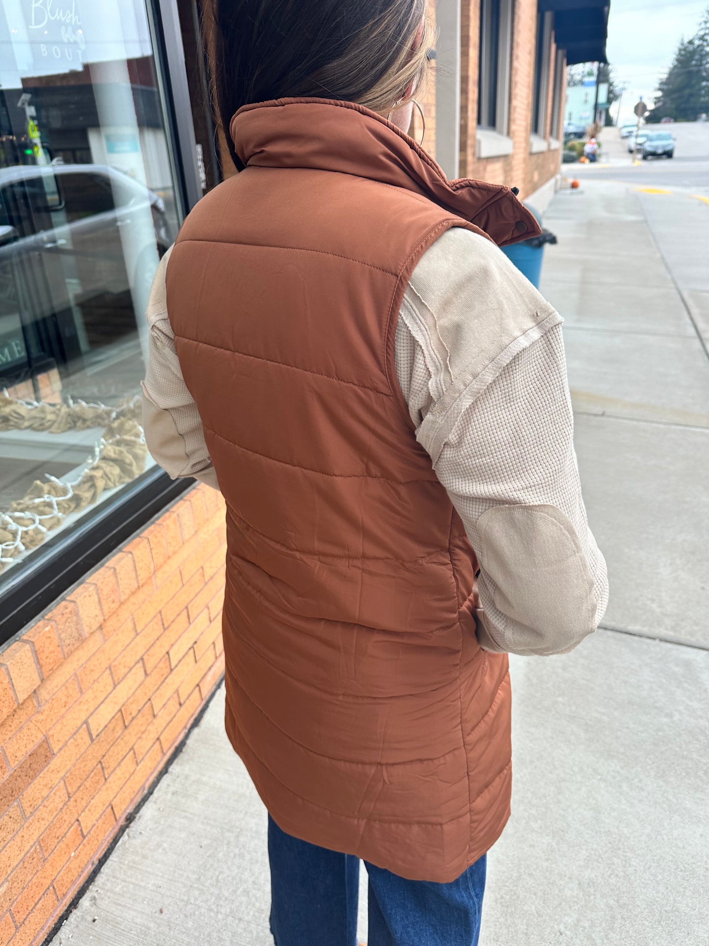 The Harlow Long Vest