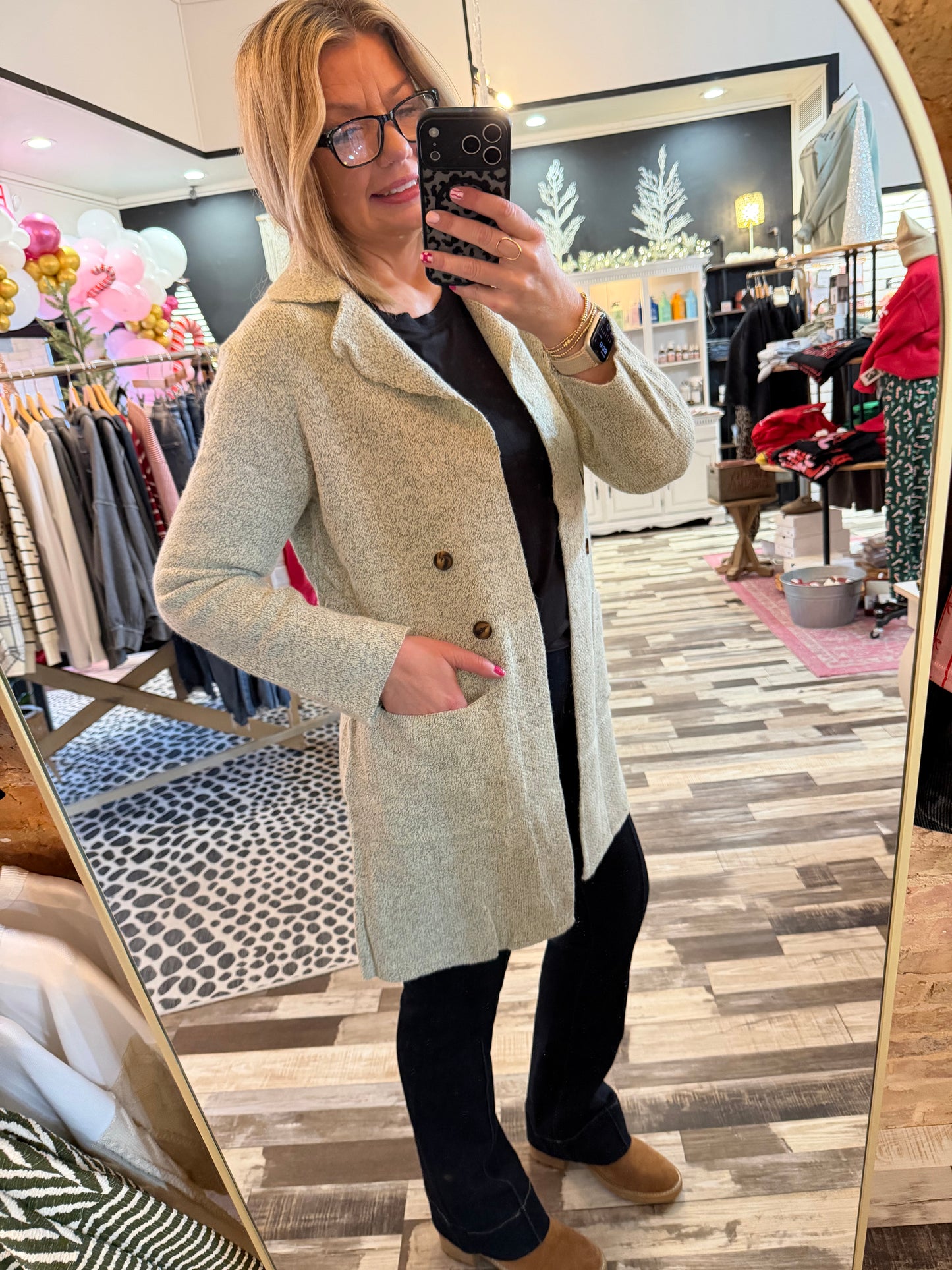 Let's Get Coffee and Shop Sweater Coat