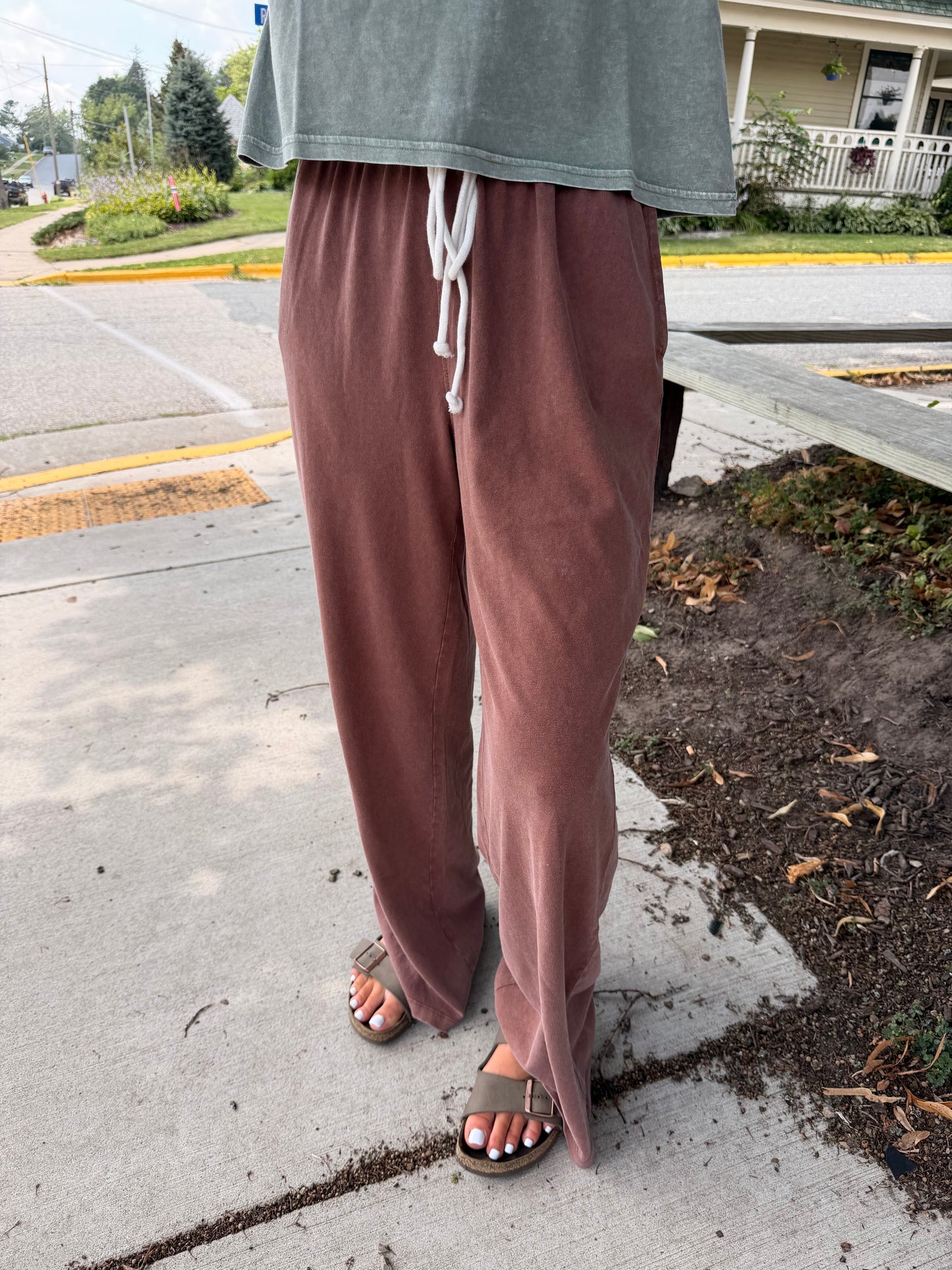 Easy Peasy Mineral Wash Drawstring Pants