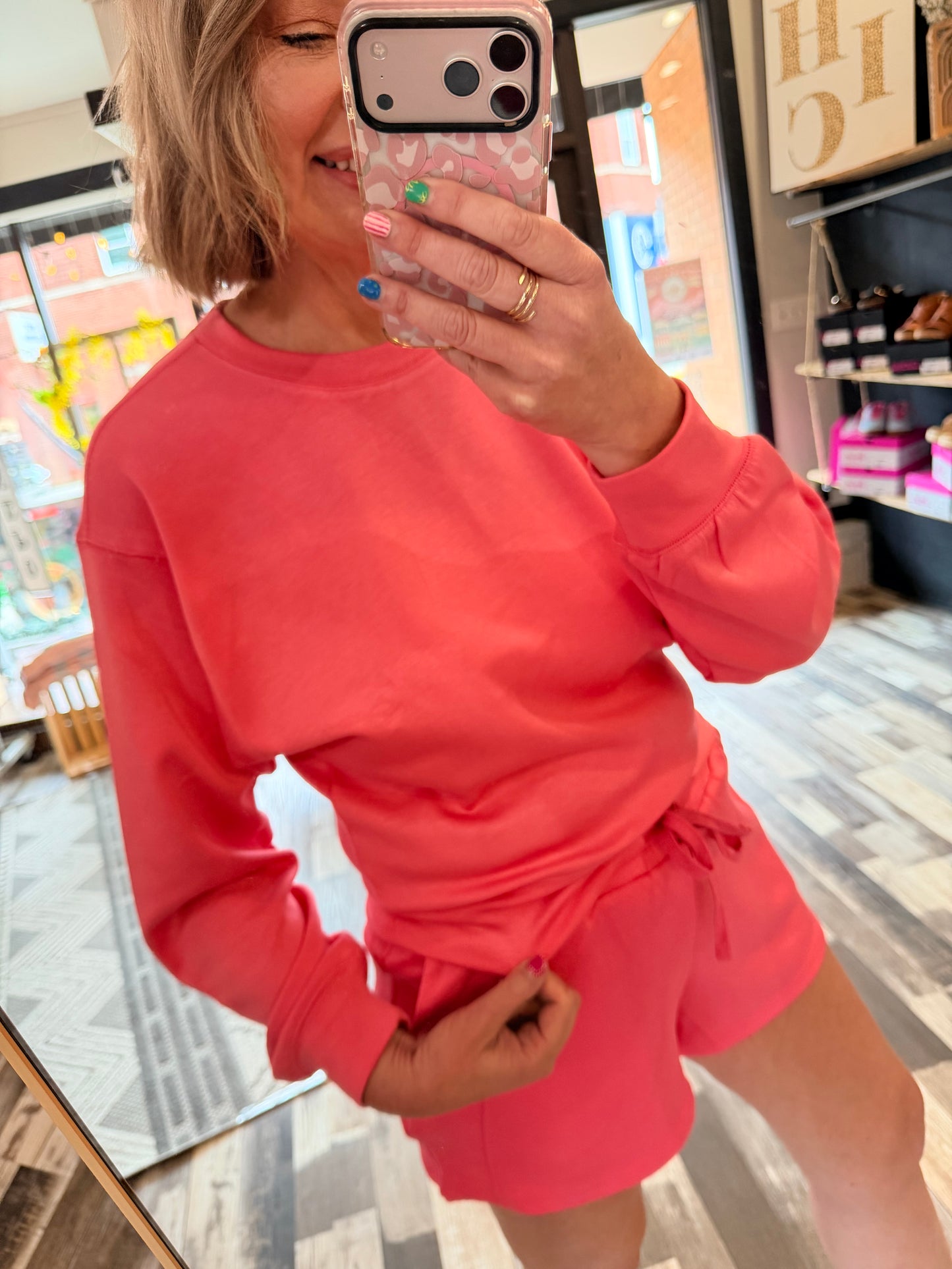 Watermelon Sugar Super Soft Sweatshirt & Shorts Set