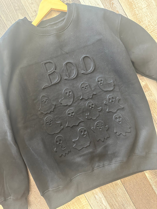 BOO Embossed Sweatshirt
