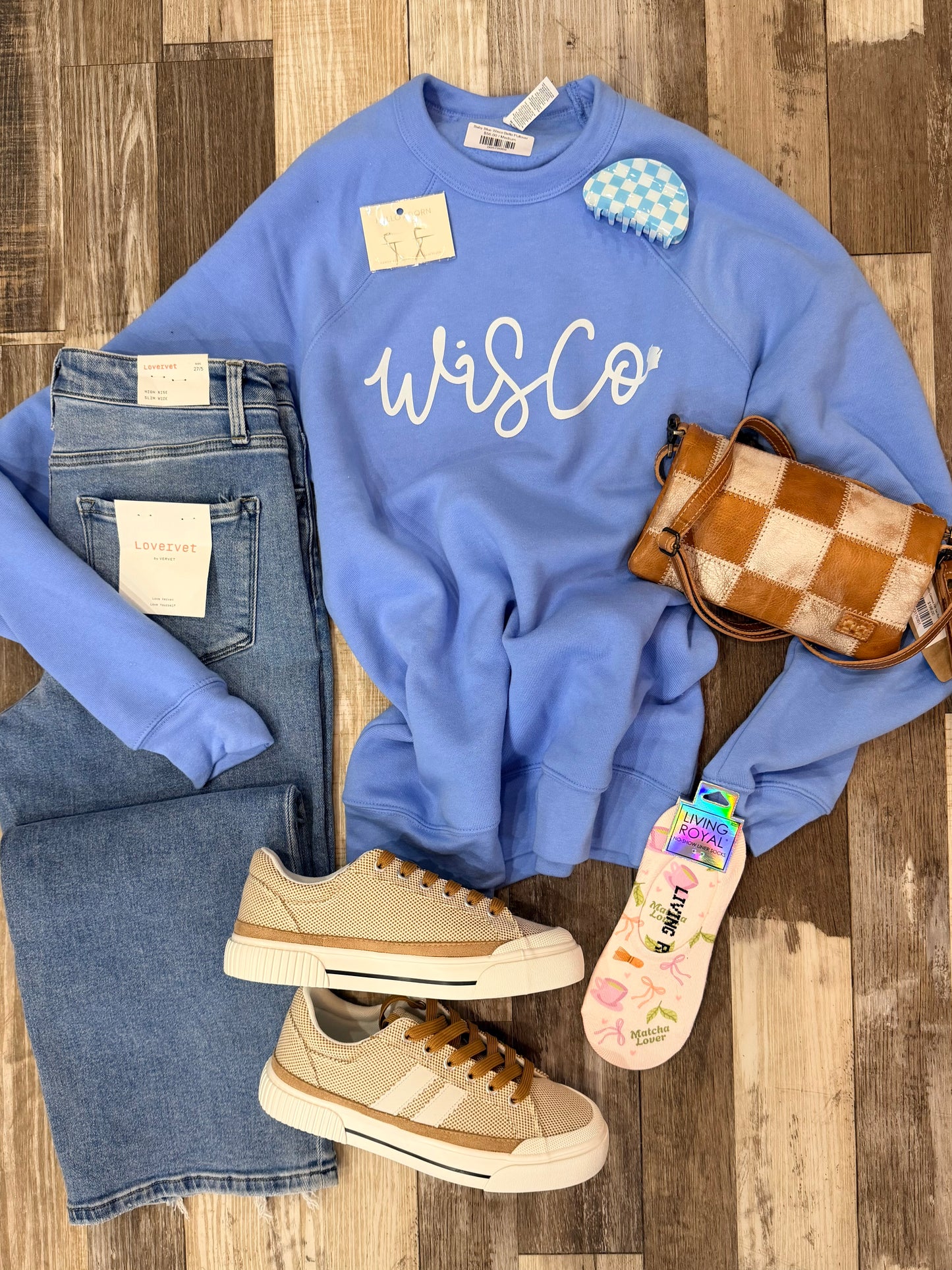 Baby Blue Wisco Bella Pullover