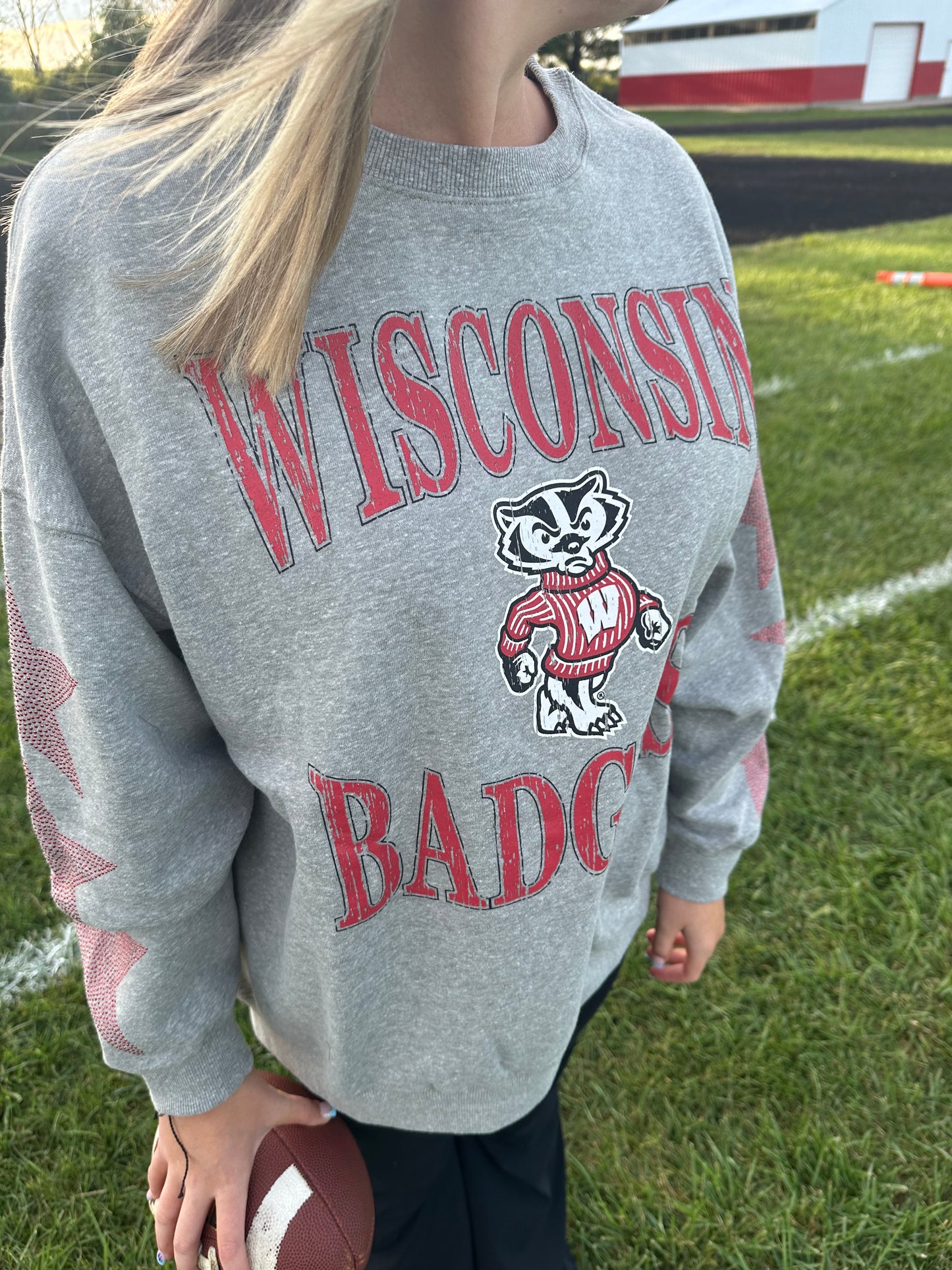 Wisconsin Badgers Star Bling Sweatshirt