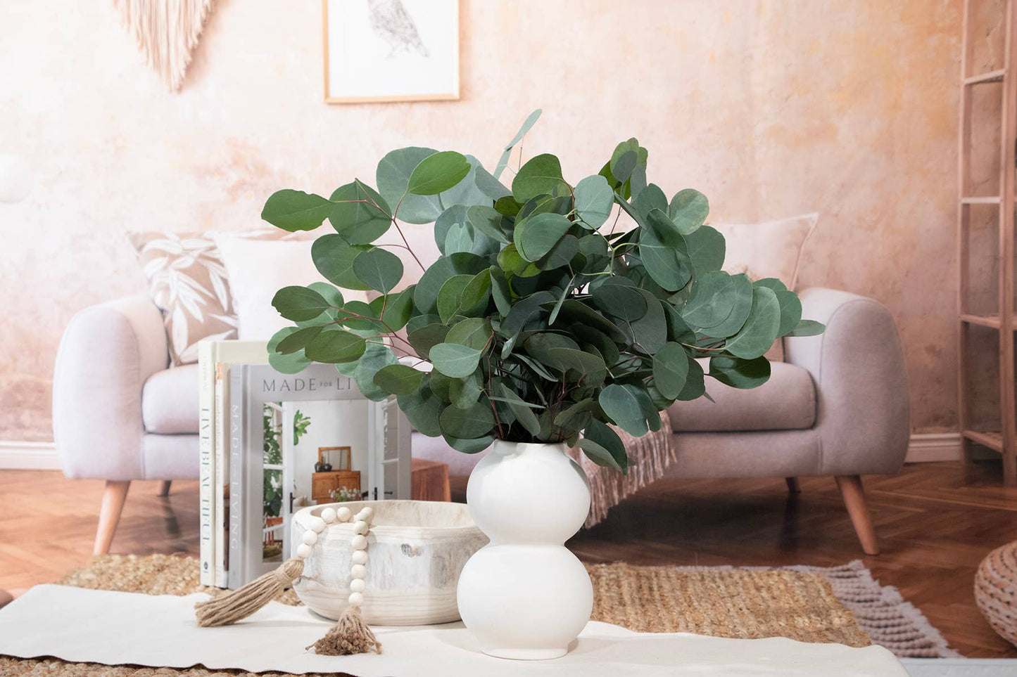 Fresh Eucalyptus Silver Dollar + Baby Blue Mixed Bunches