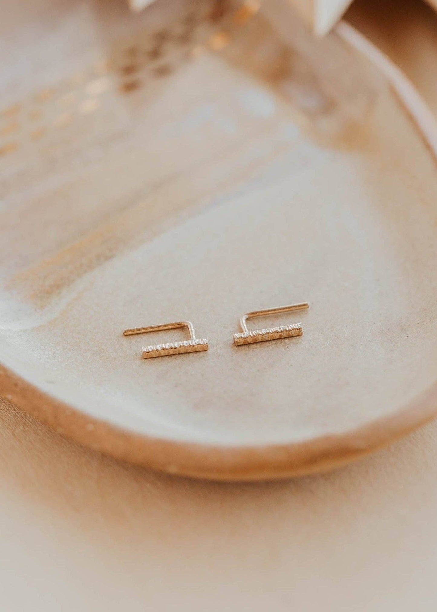 Barre Ear Climbers | 14kt Gold Fill + Sterling Silver