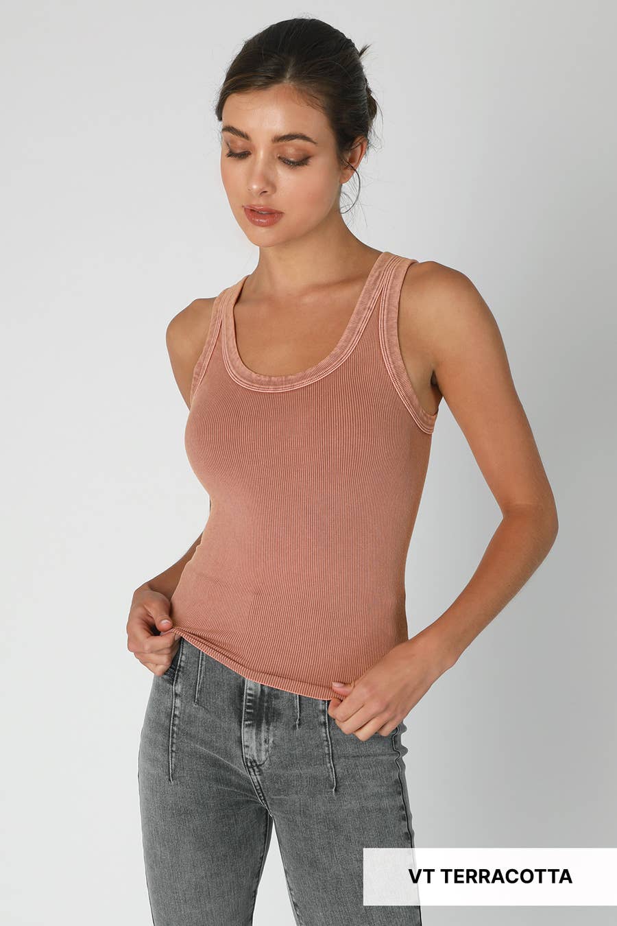 NikiBiki Vintage Reversible Ribbed Tank