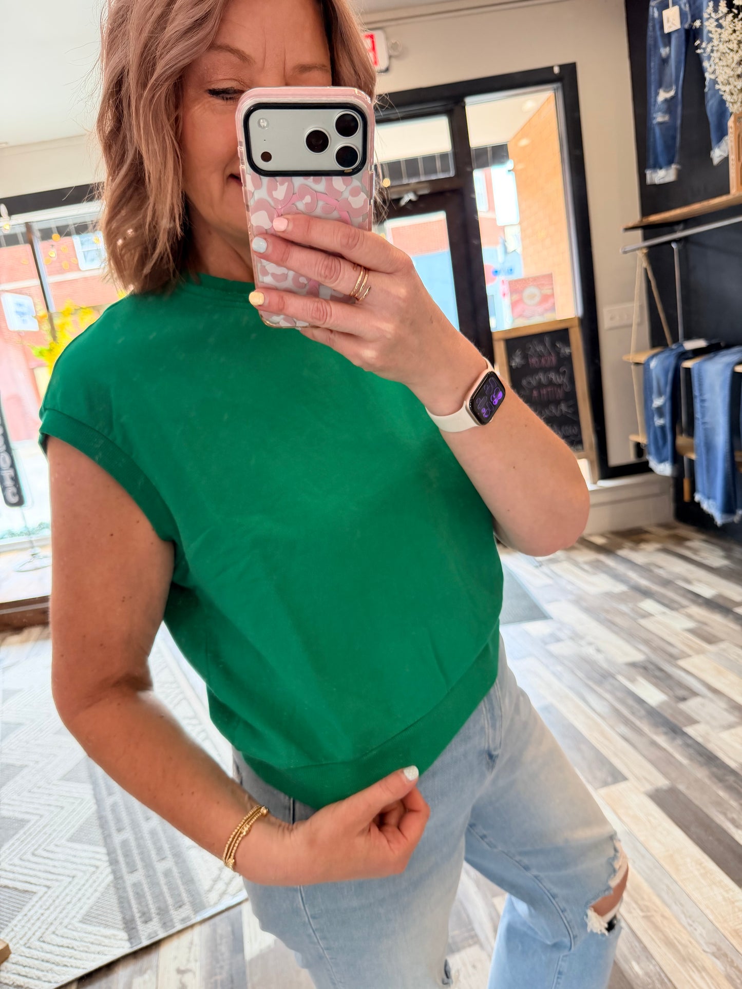 French Terry Sleeveless Top