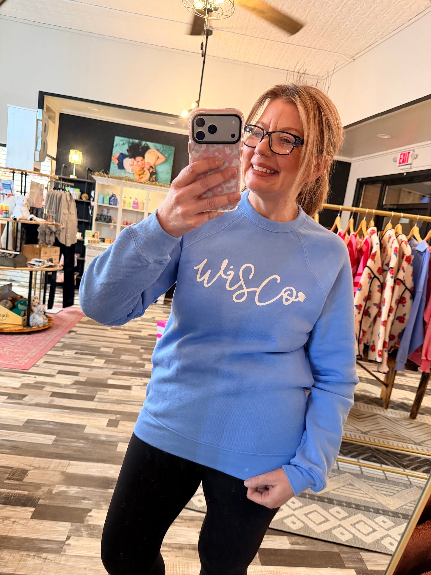 Baby Blue Wisco Bella Pullover