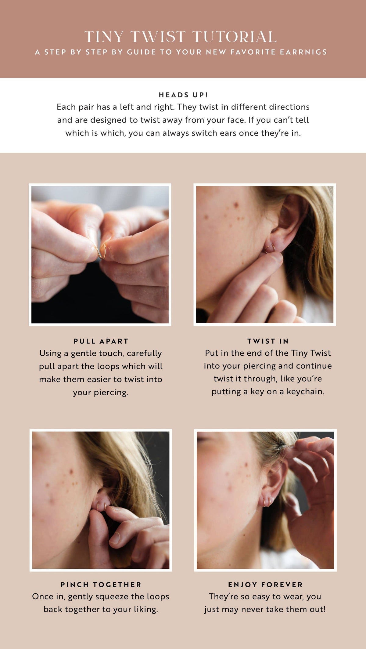 Tiny Twist Earrings | 14kt Gold Fill