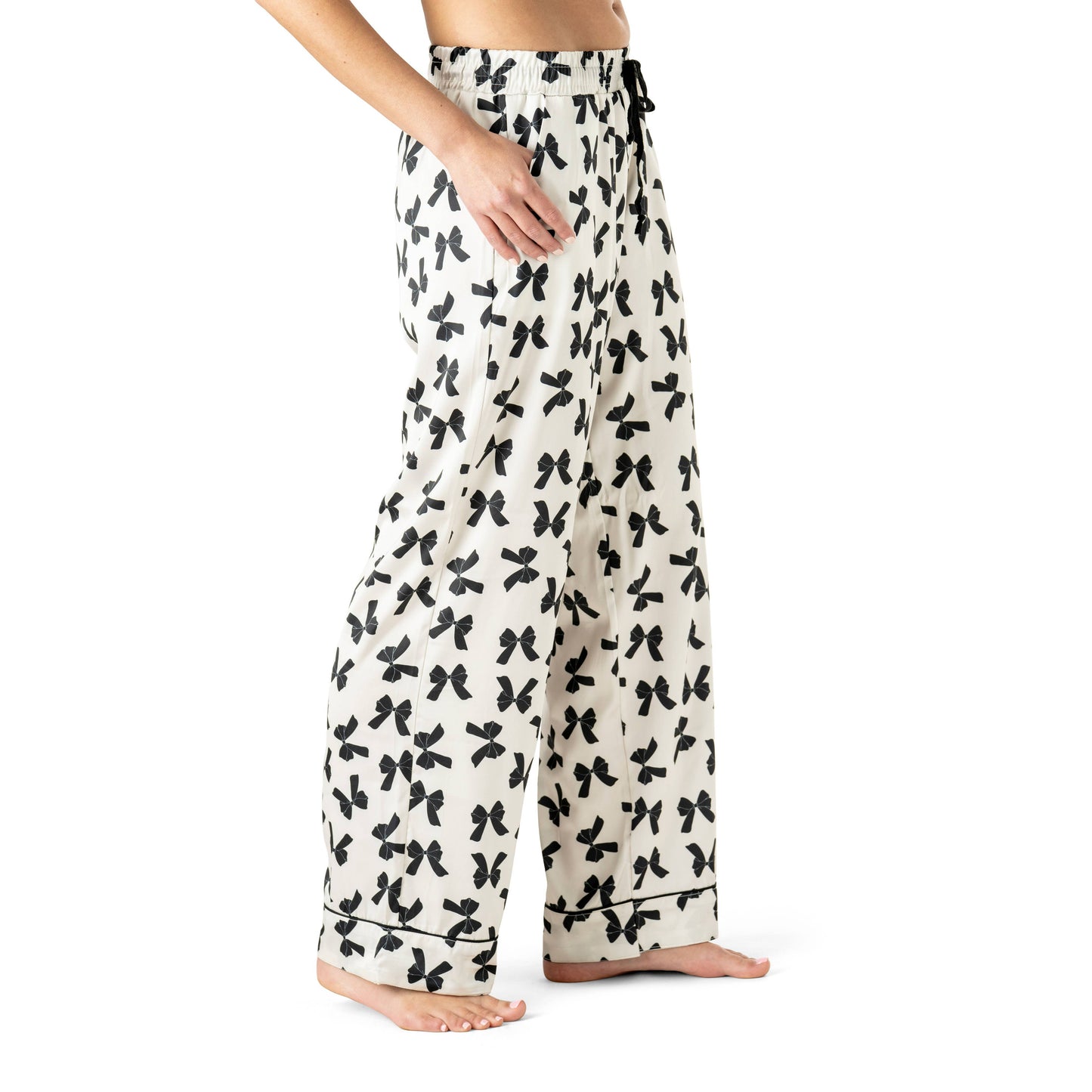 Hello Mello Cat's Meow Satin Pajama Pant