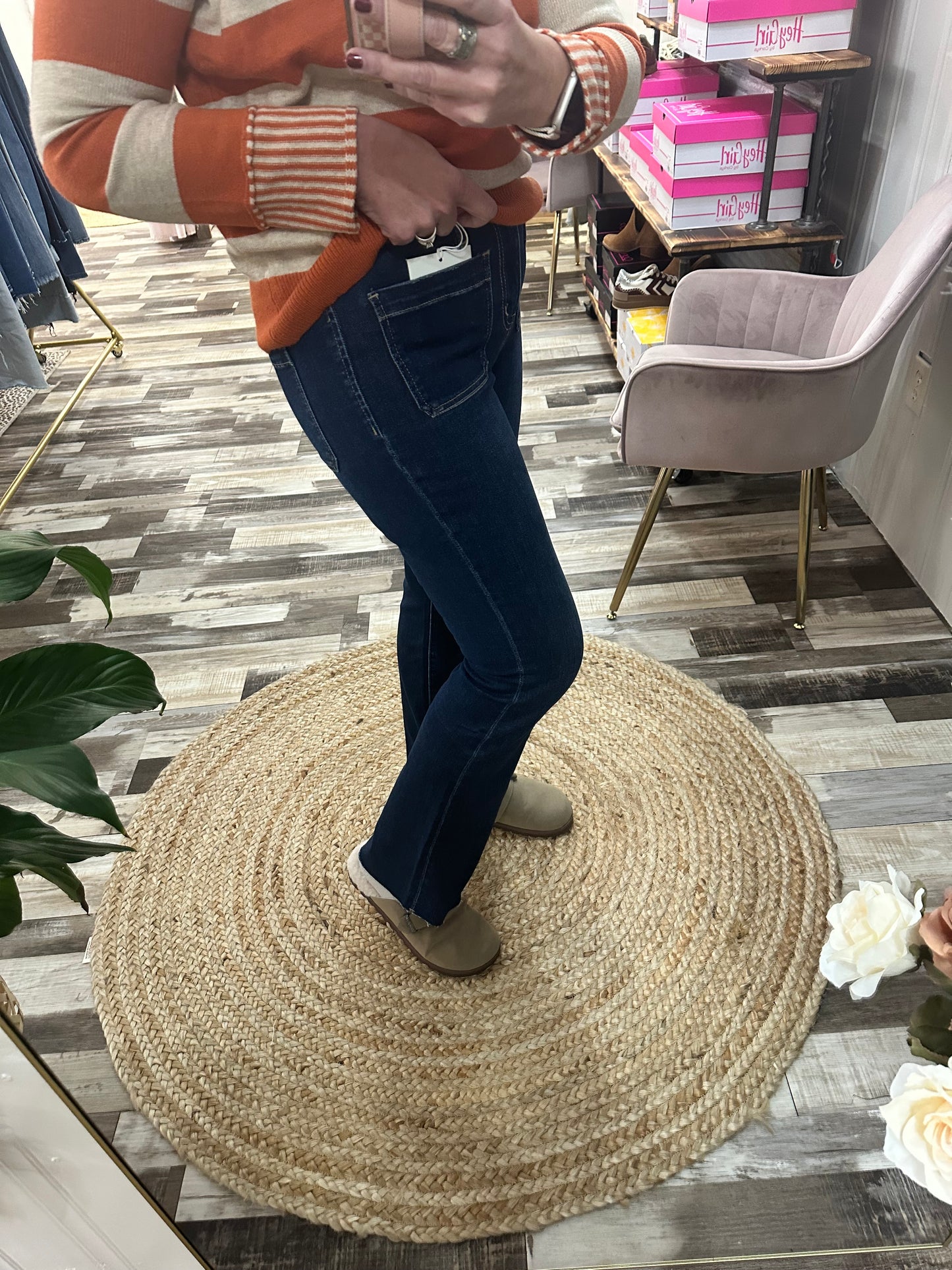 Lovervet High Rise Mini Bootcut Denim