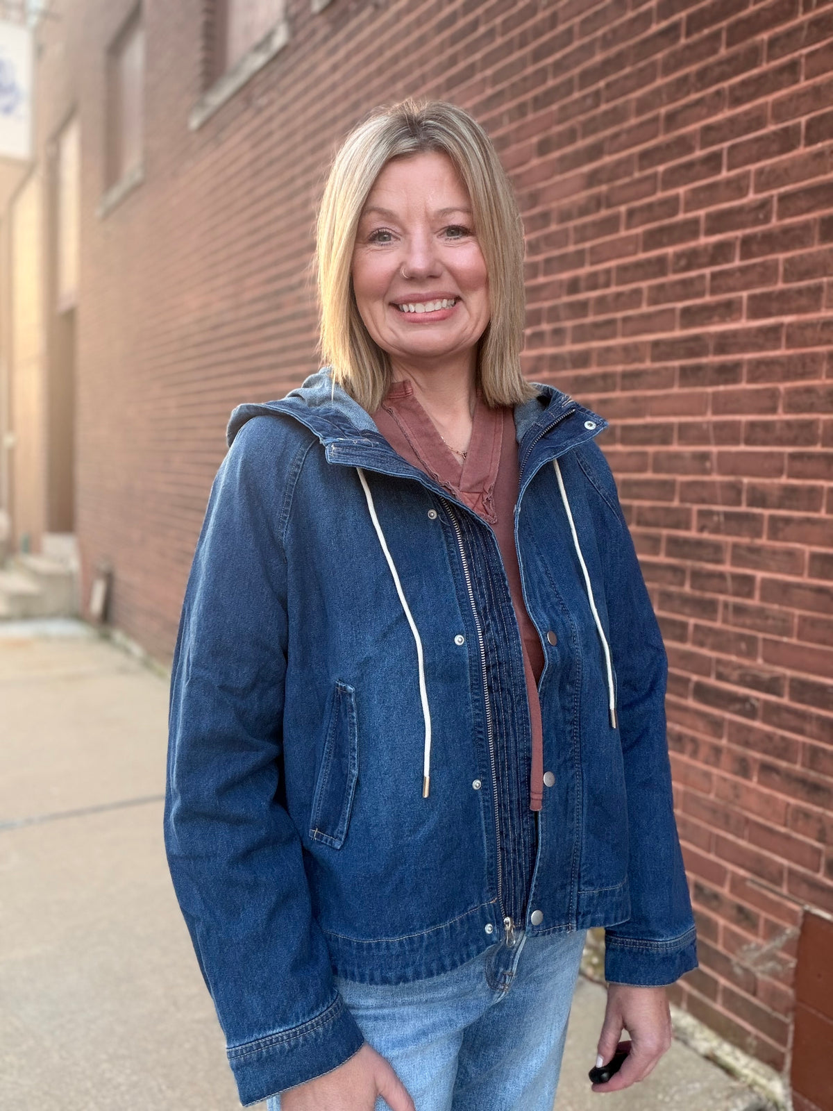 The Sweet Grace Oversize Raglan Sleeve Jacket With Hoodie