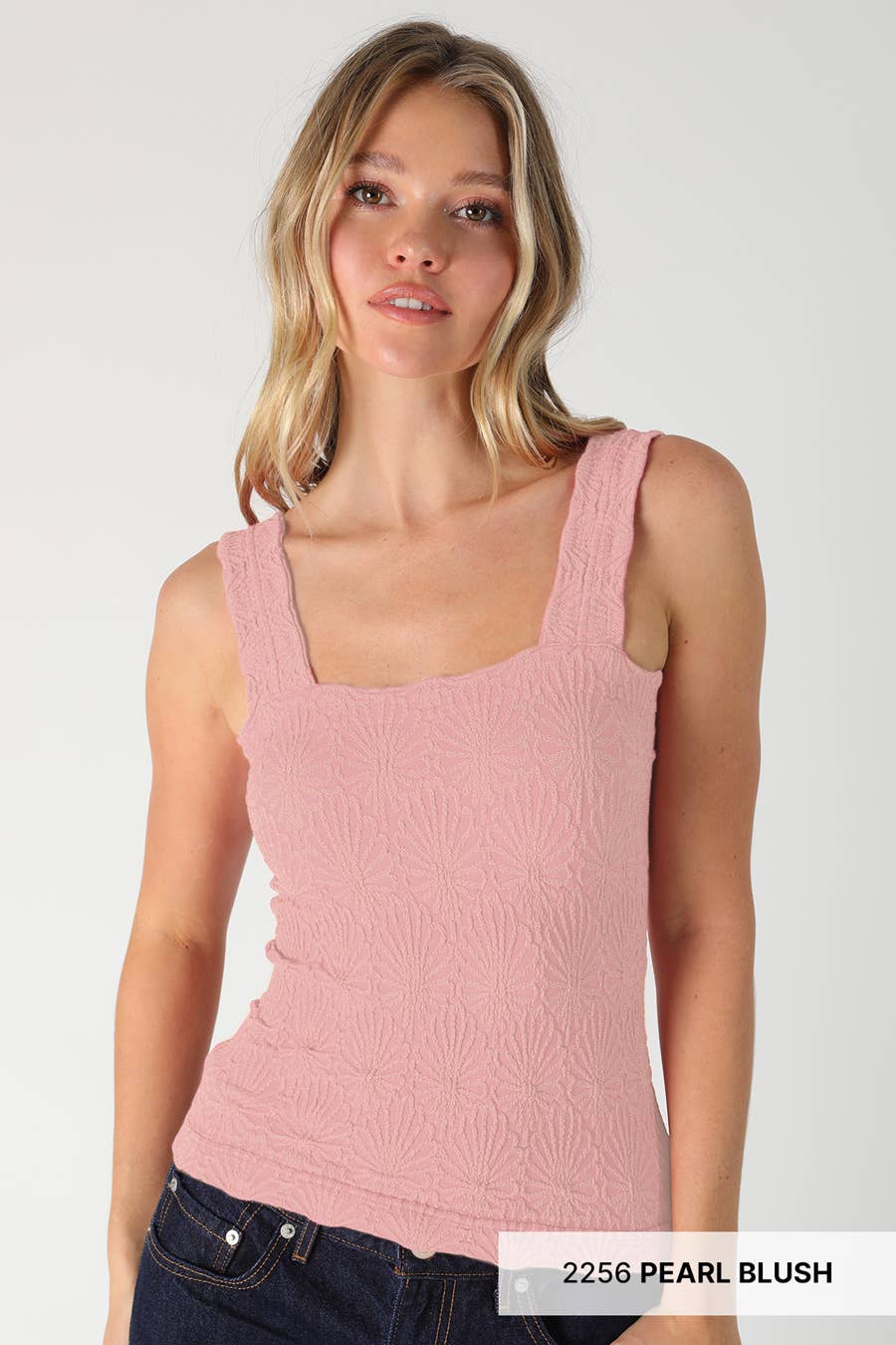 NikiBiki Lace Textured Square Top