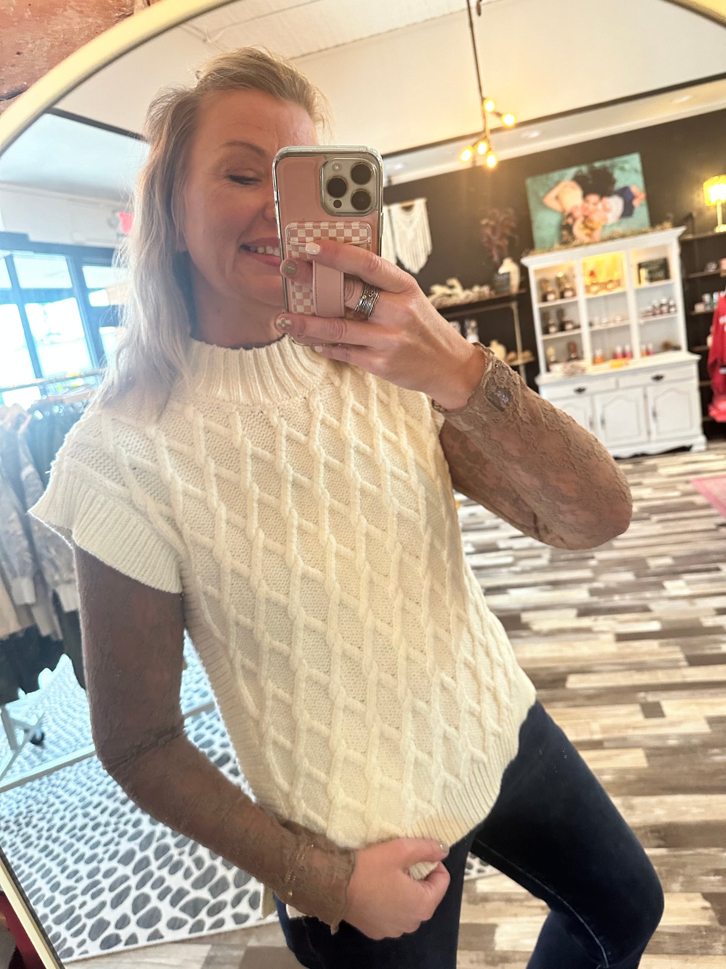 Dear John Brianna Wide Neck Sweater Vest