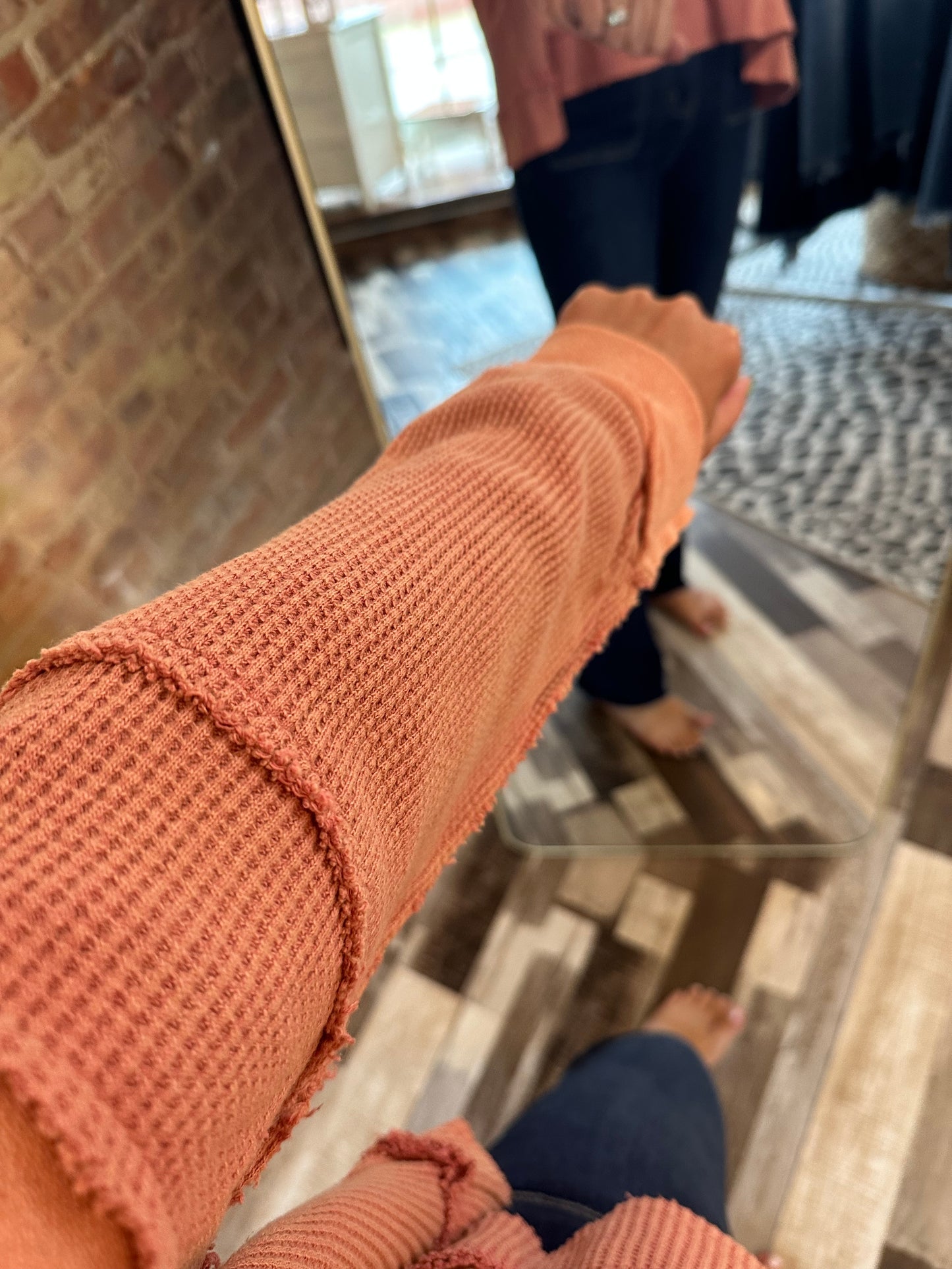 Send Me to Aspyn Waffle Knit Pullover