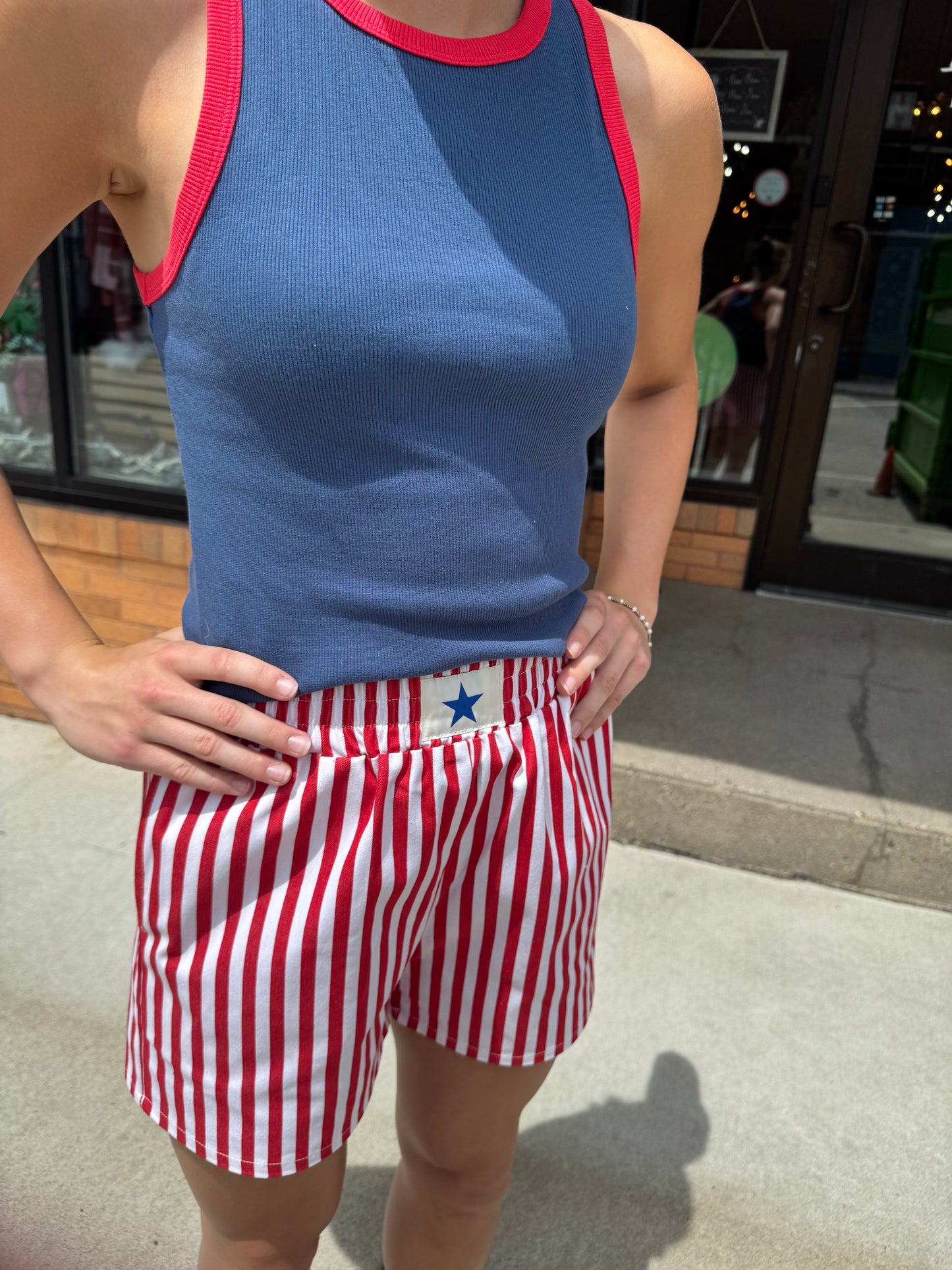 Ampersand Ribbed Tank - BBQ Babe