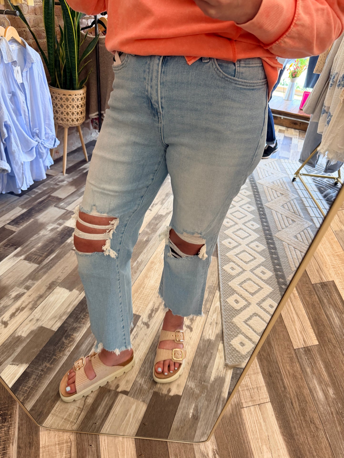 Mica 90's Vintage Crop Flare