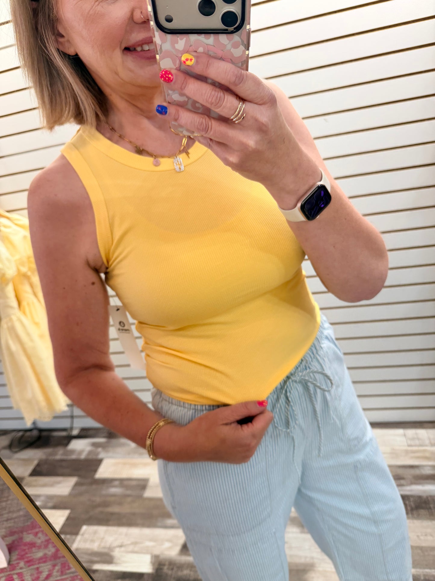 The Maci Micro-Ribbed Tank Top