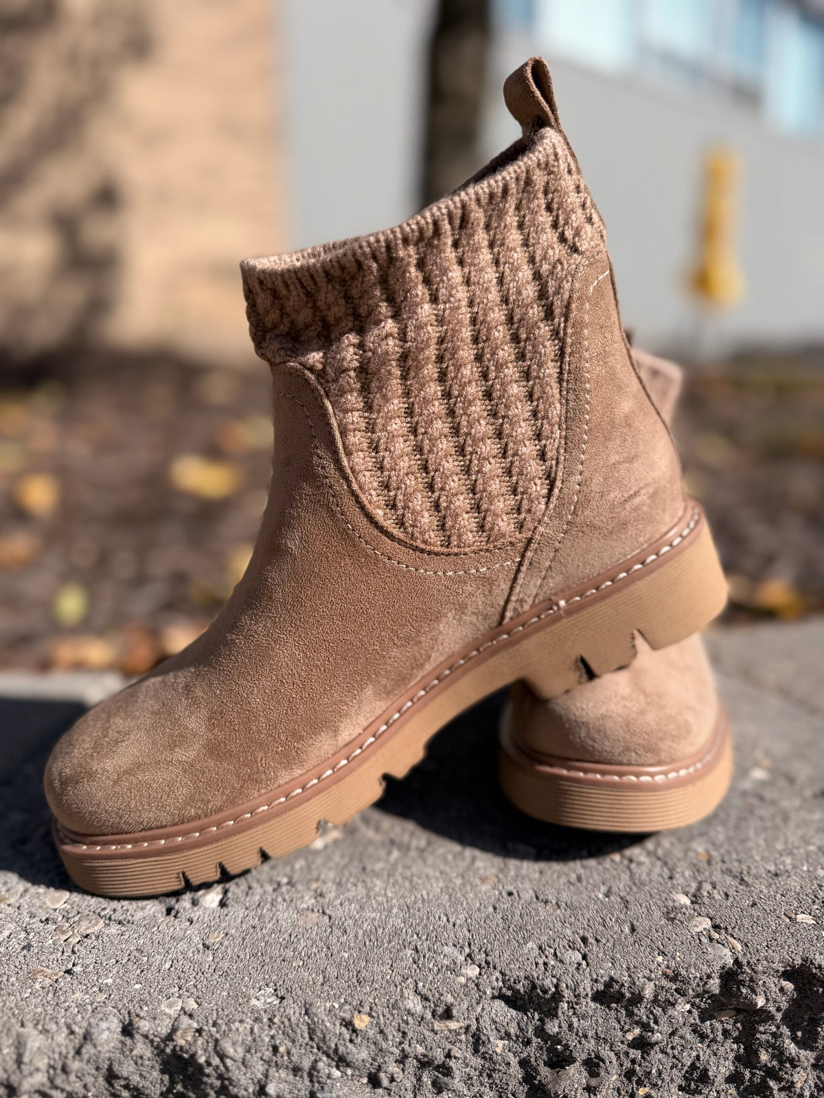 Corky's Keep Me Warm Taupe Bootie