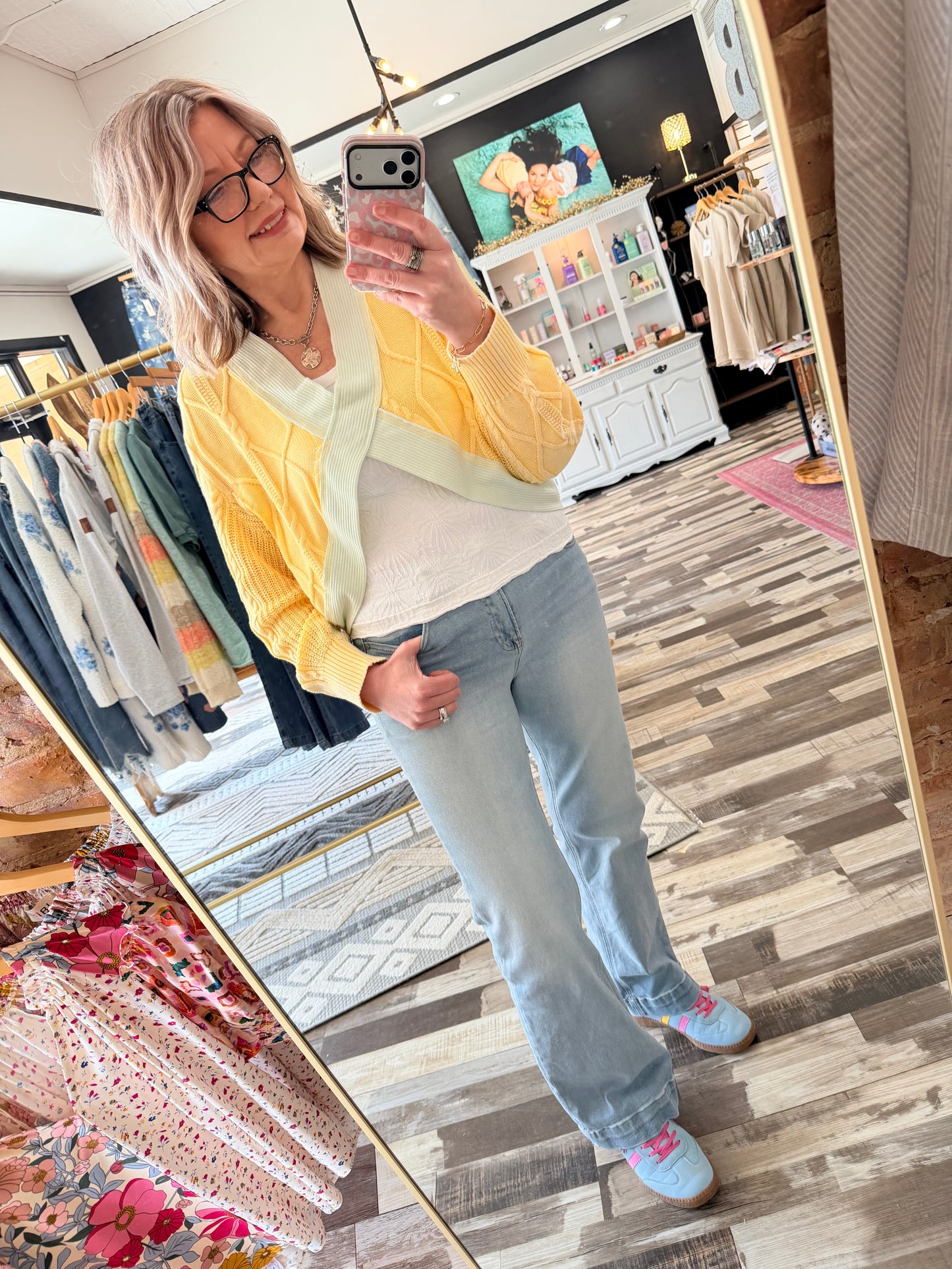 Lemon Twist Crossover Sweater