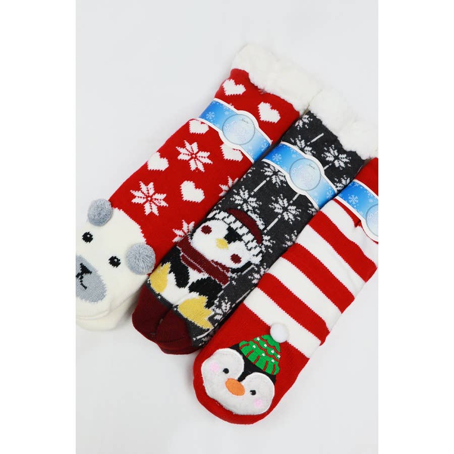 Christmas Winter Fur Fuzzy Socks