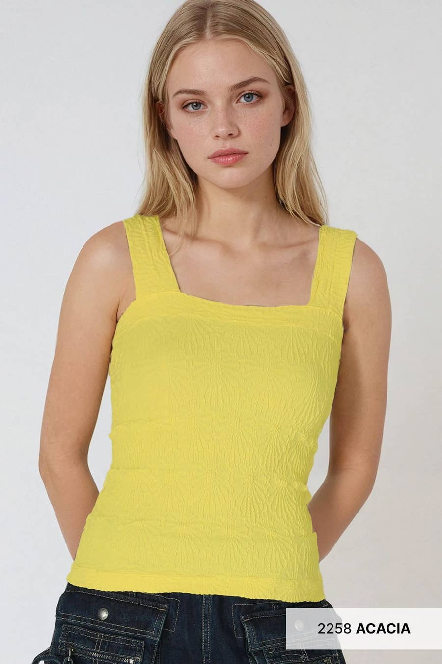 NikiBiki Lace Textured Square Top