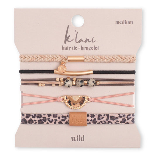 Wild Animal Print Hair Tie Bracelets