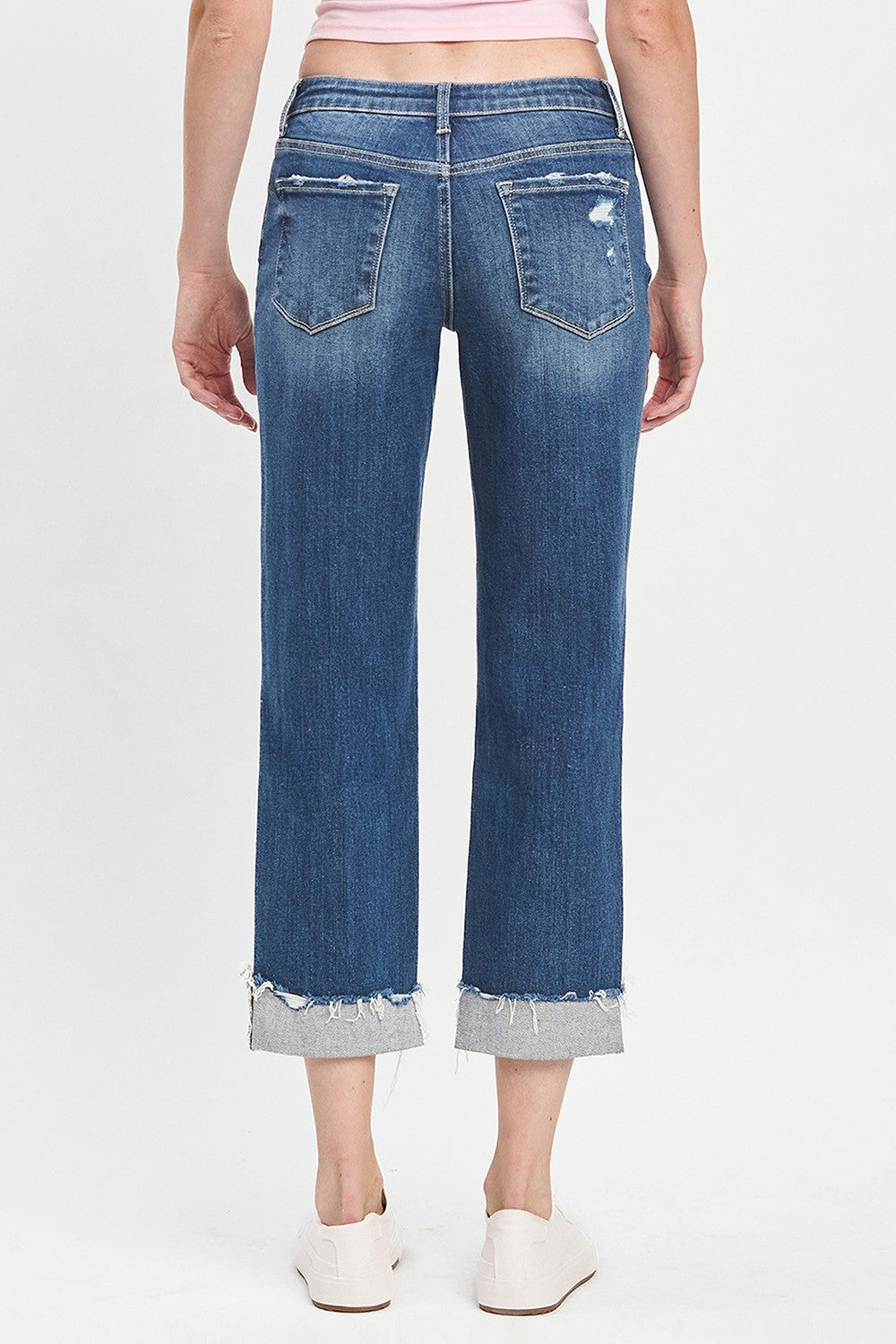 Lovervet Mid Rise Cuffed Boyfriend Jeans