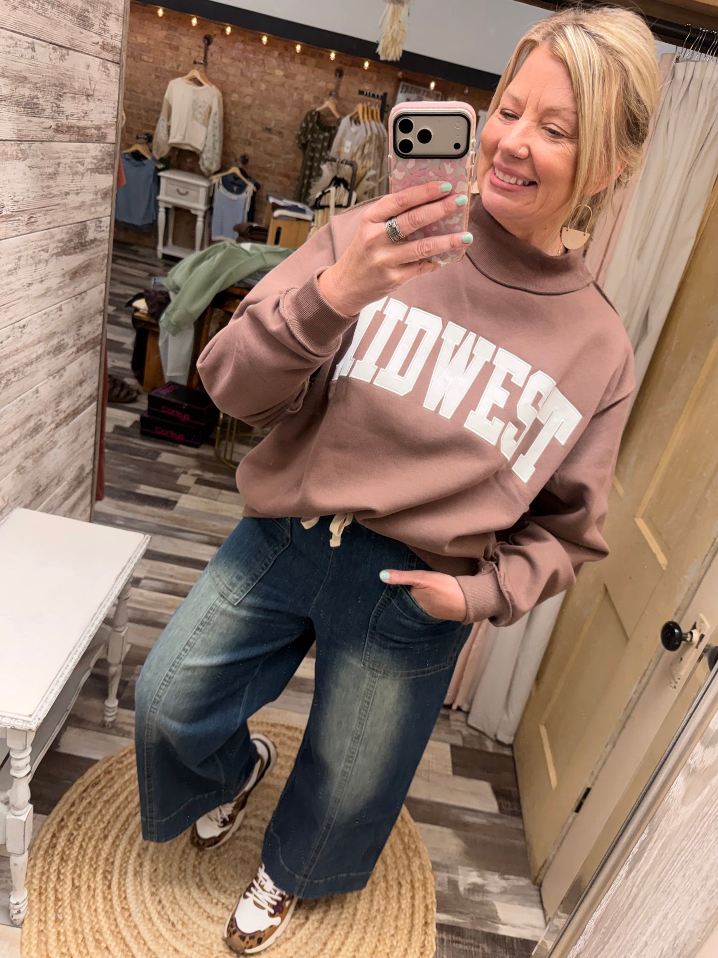 Midwest Mini Mock Pullover