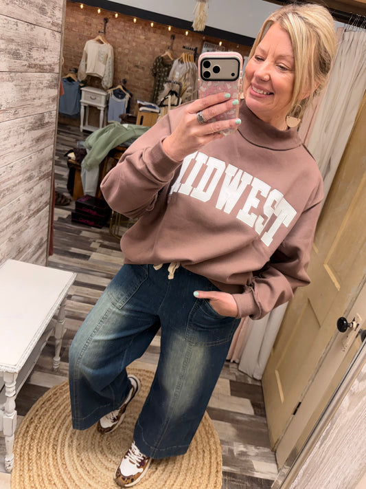 Midwest Mini Mock Pullover
