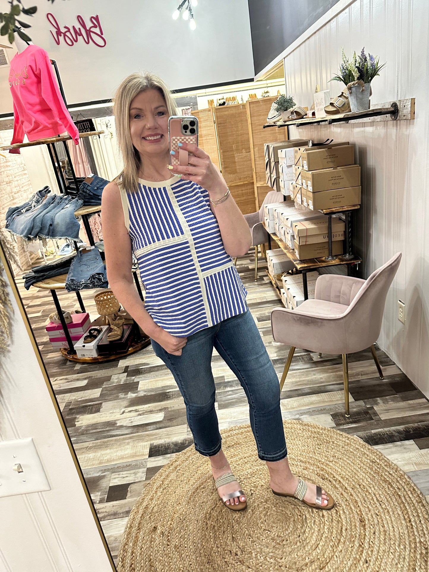 This or That Textured Knit Tank