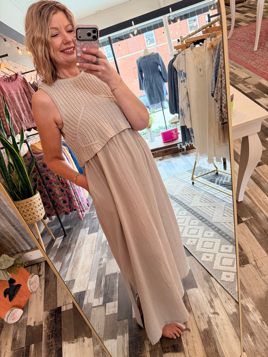 The Braylee Sweater Layered Dress