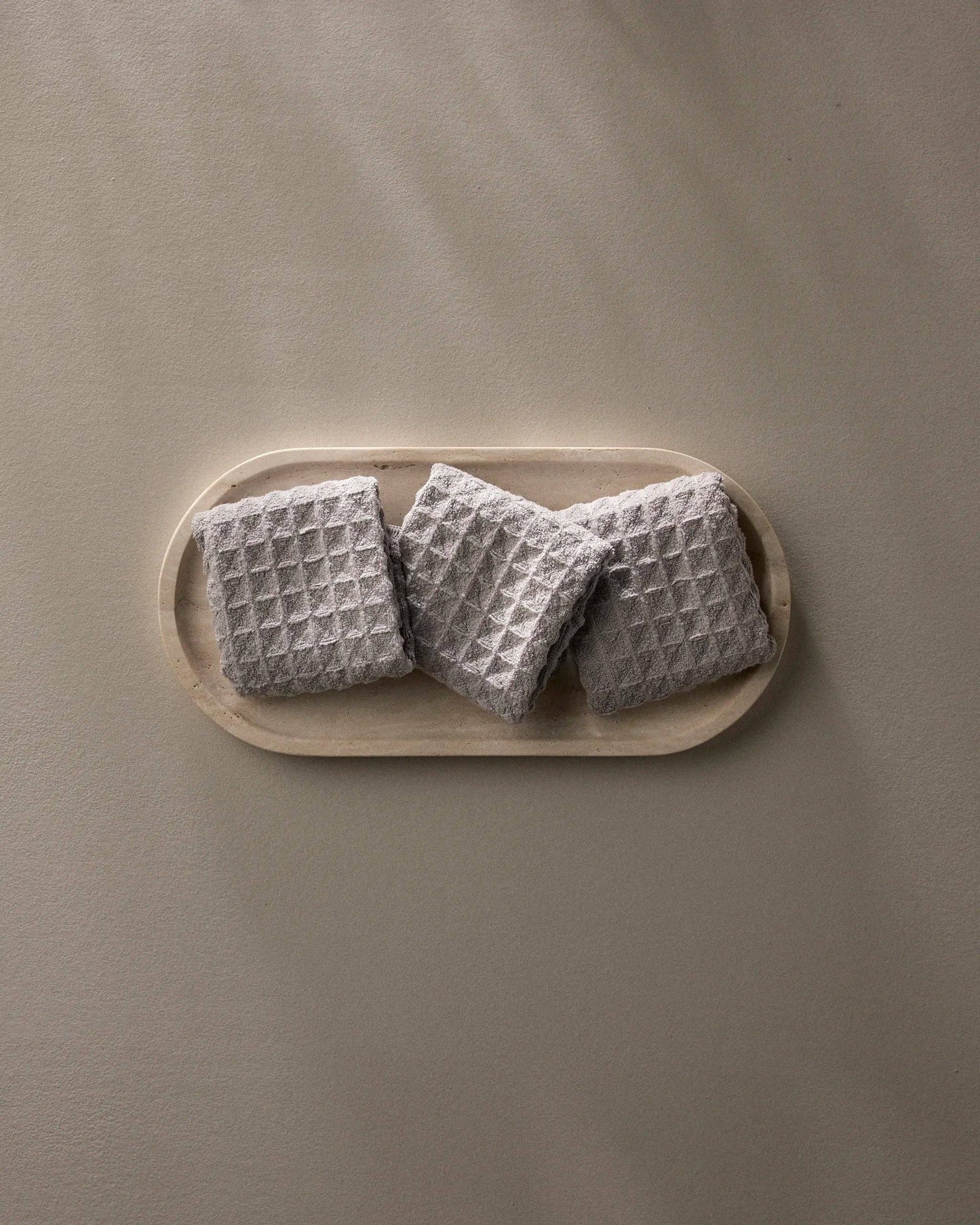 Stone Waffle Washcloth Set