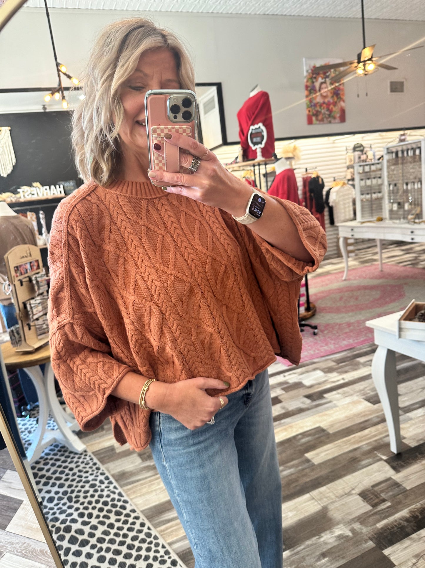 The Tia Round Neck Chunky Fall Sweater