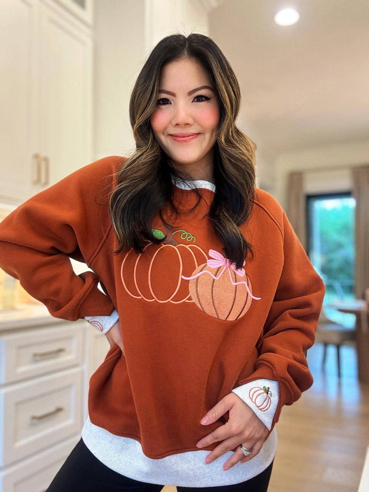 Pretty Little Pumpkins Duo Cuff Sweatshirt