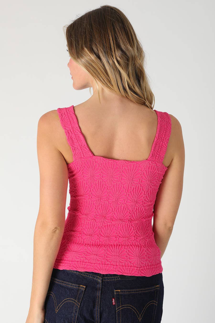NikiBiki Lace Textured Square Top