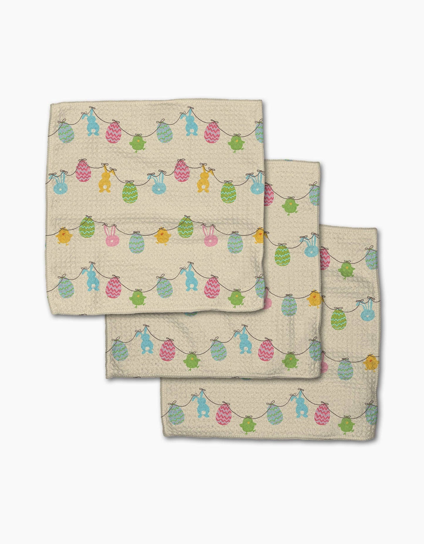 Easter Banner Dishcloth Set