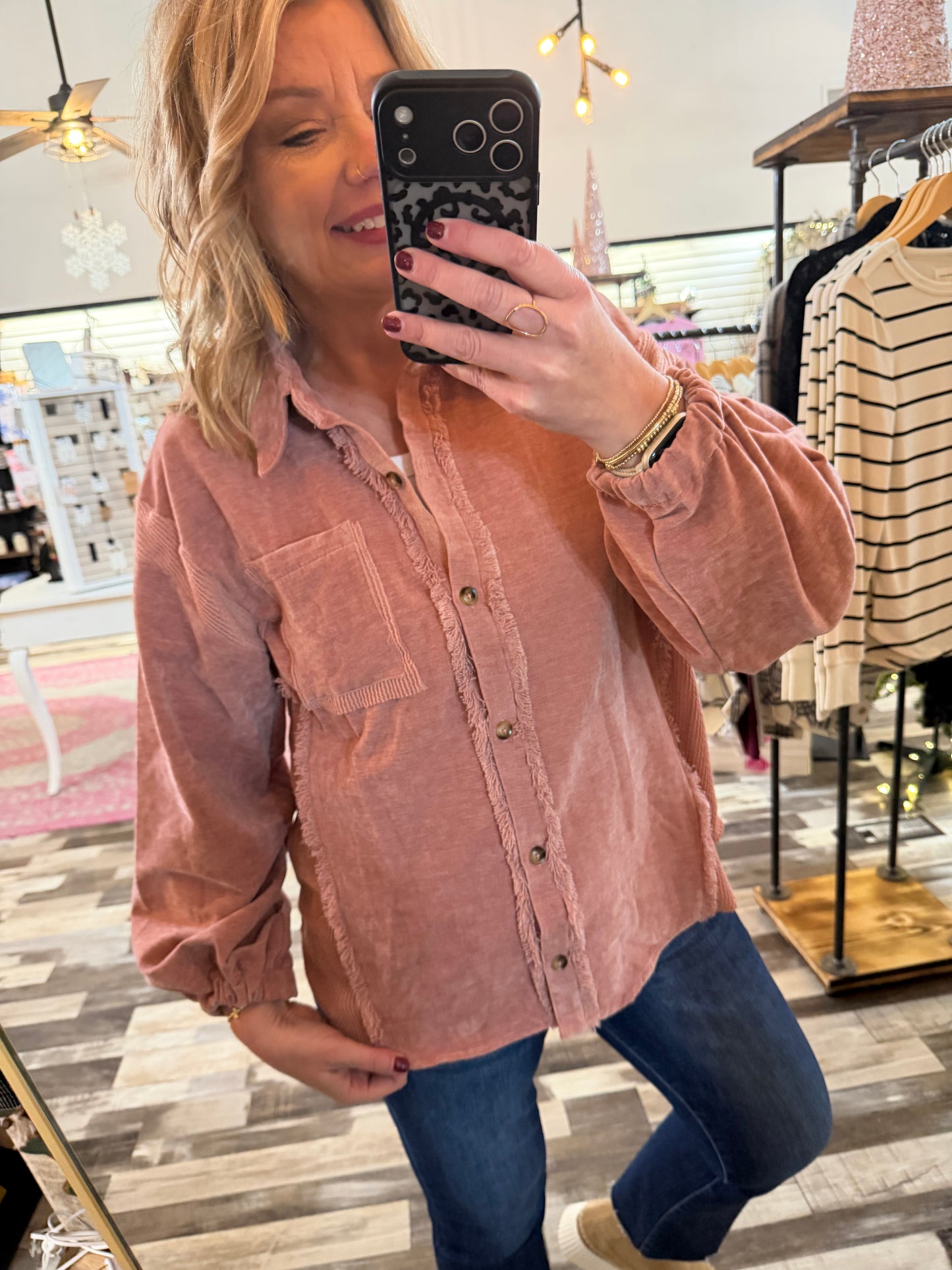 Soft As Ever Button Down Cozy Shacket