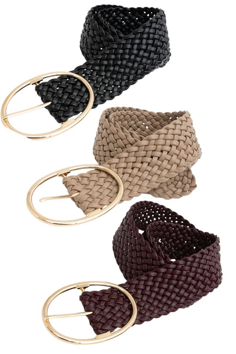 Wide Braided Belt