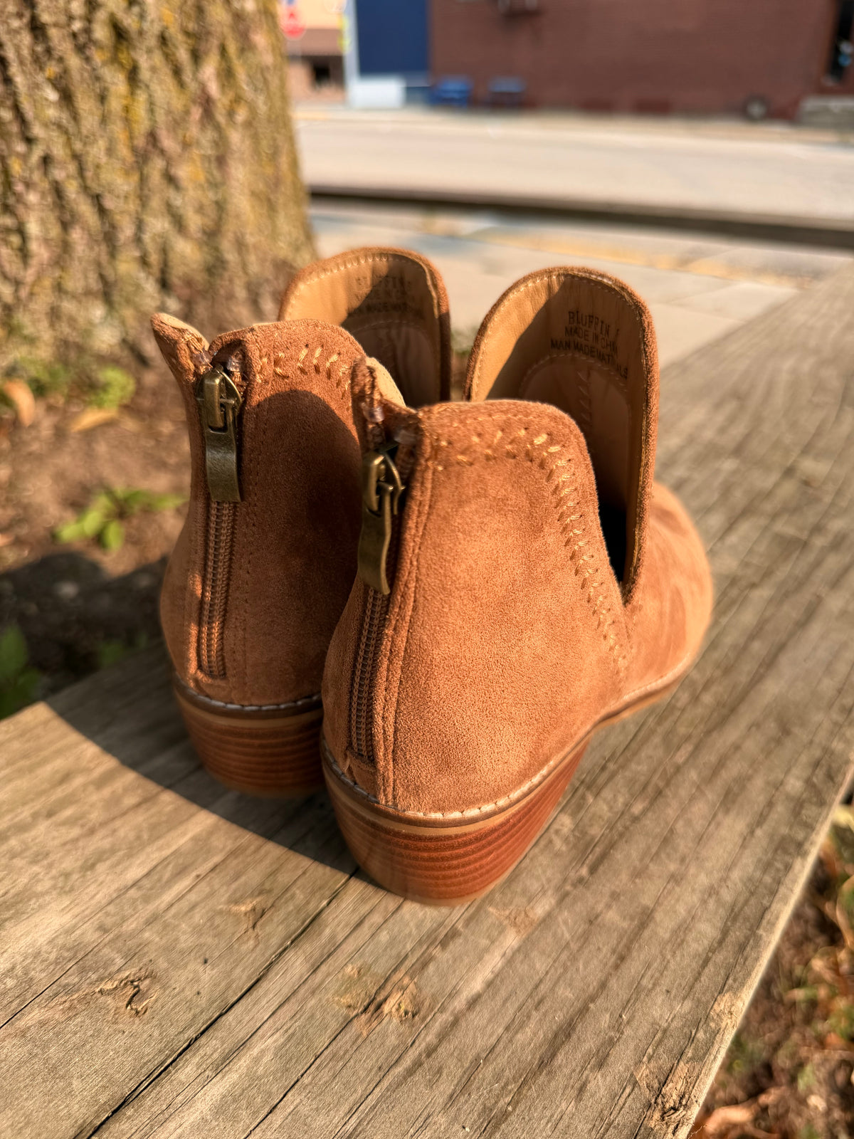 Corky's "Bluffin" Western Inspired Vegan Suede Ankle Boot
