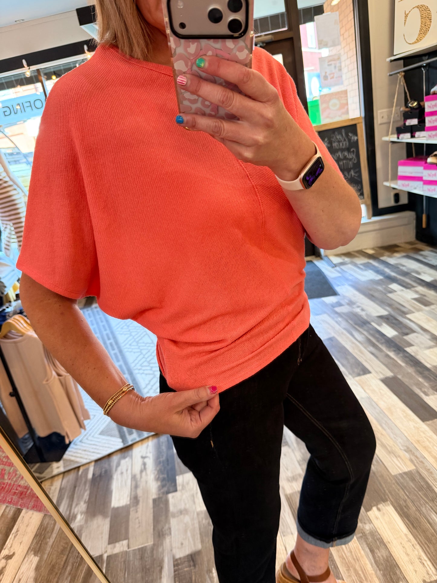 The Char Centerline Dolman Top